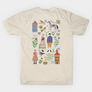 Swedish Folk Art T-Shirt